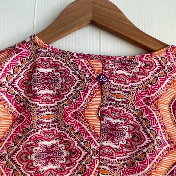 Prana faux wrap 3/4 length sleeve dress - Picture 7 of 9